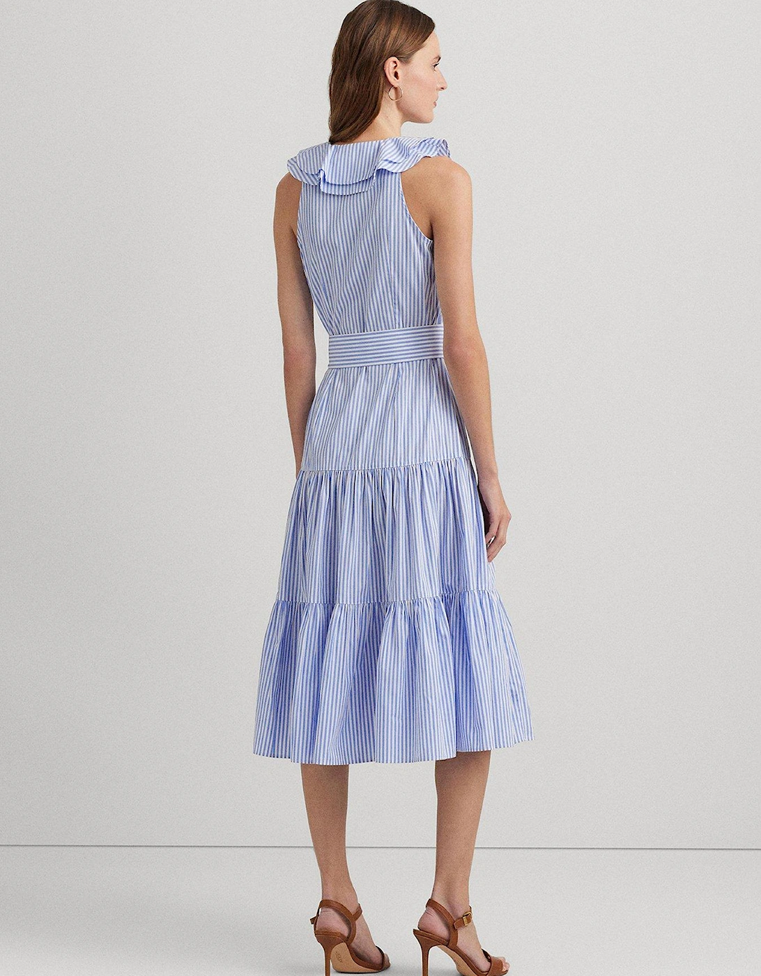 Tabraelin Stripe Sleeveless Dress - Blue