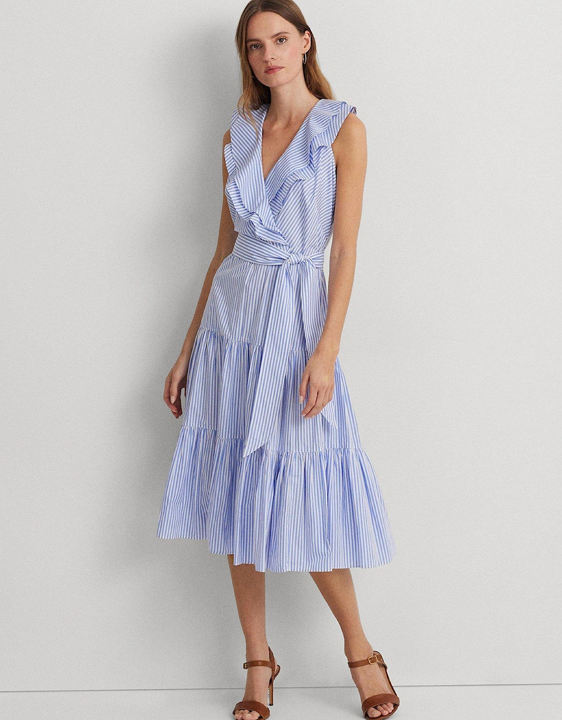 Tabraelin Stripe Sleeveless Dress - Blue