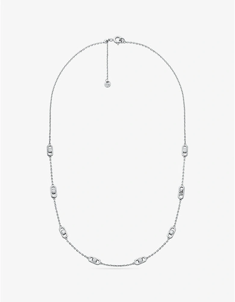 Astor Link Small Precious Metal-Plated Sterling Silver Necklace