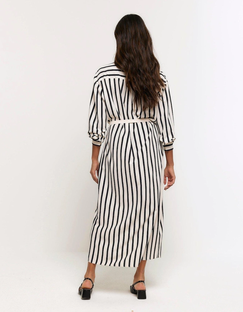 Midi Shirt Dress - Cream