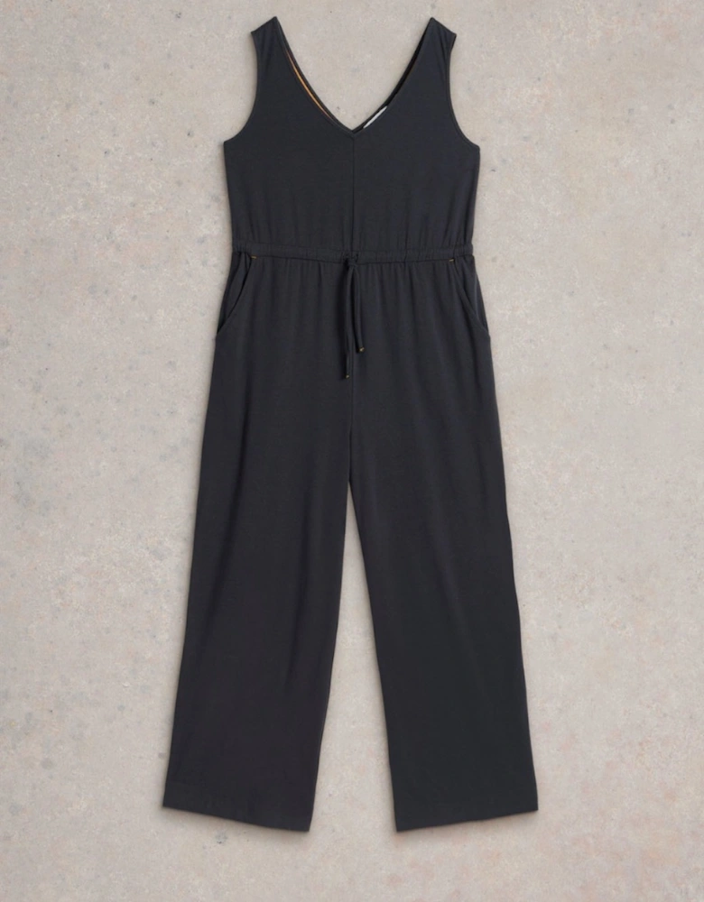 Women's Jasmine Jersey Jumpsuit Charcoal Grey