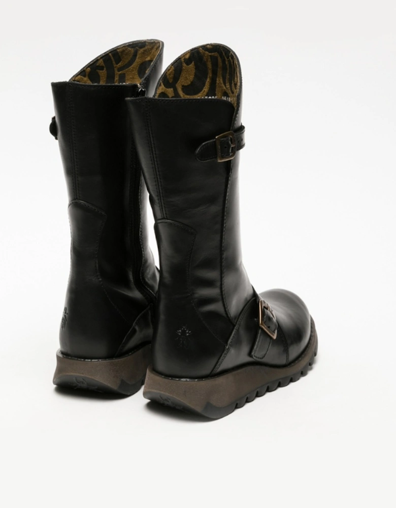 Women's MES2 Zip Up Rug Boot Black