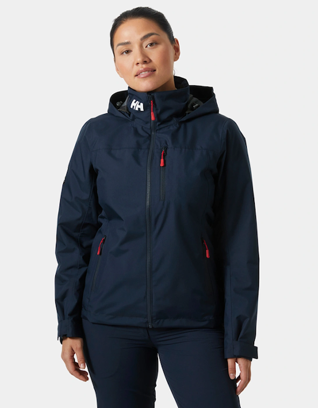 Women's Crew Hooded Midlayer Jacket 2.0 Navy, 8 of 7