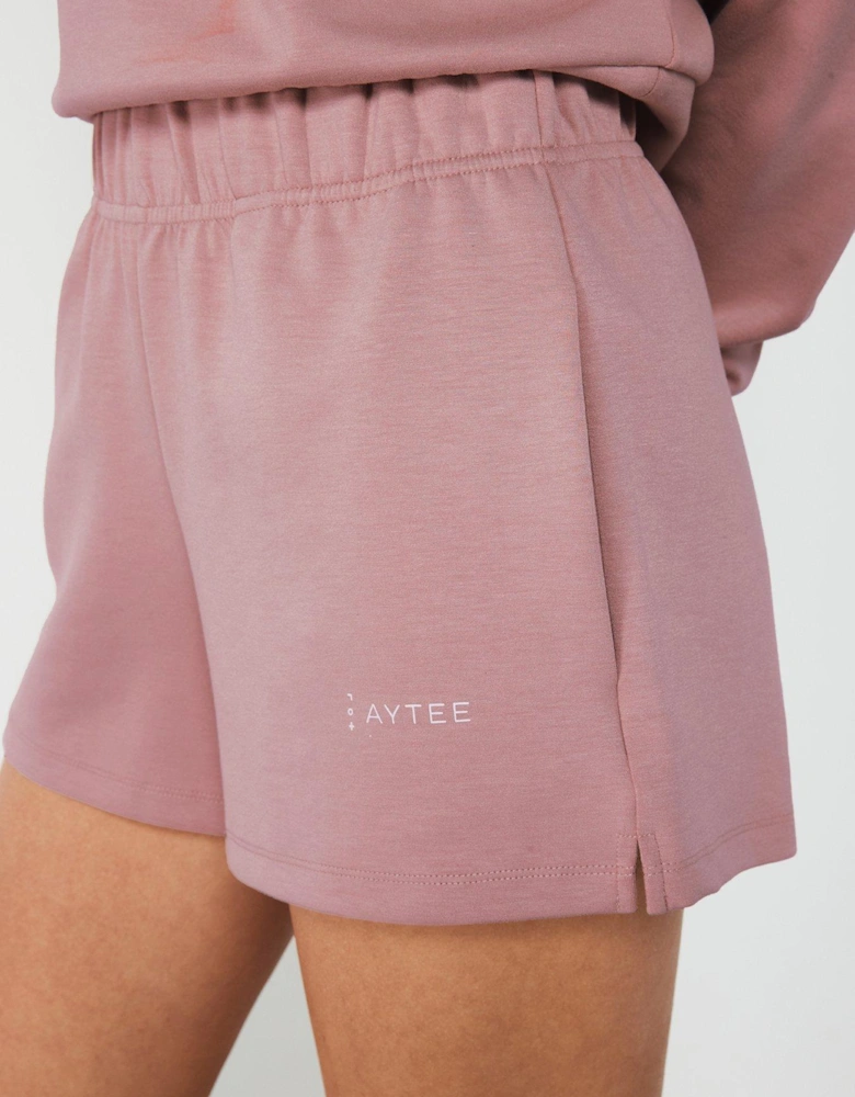 Premium Jersey Short Co-Ord - Mauve