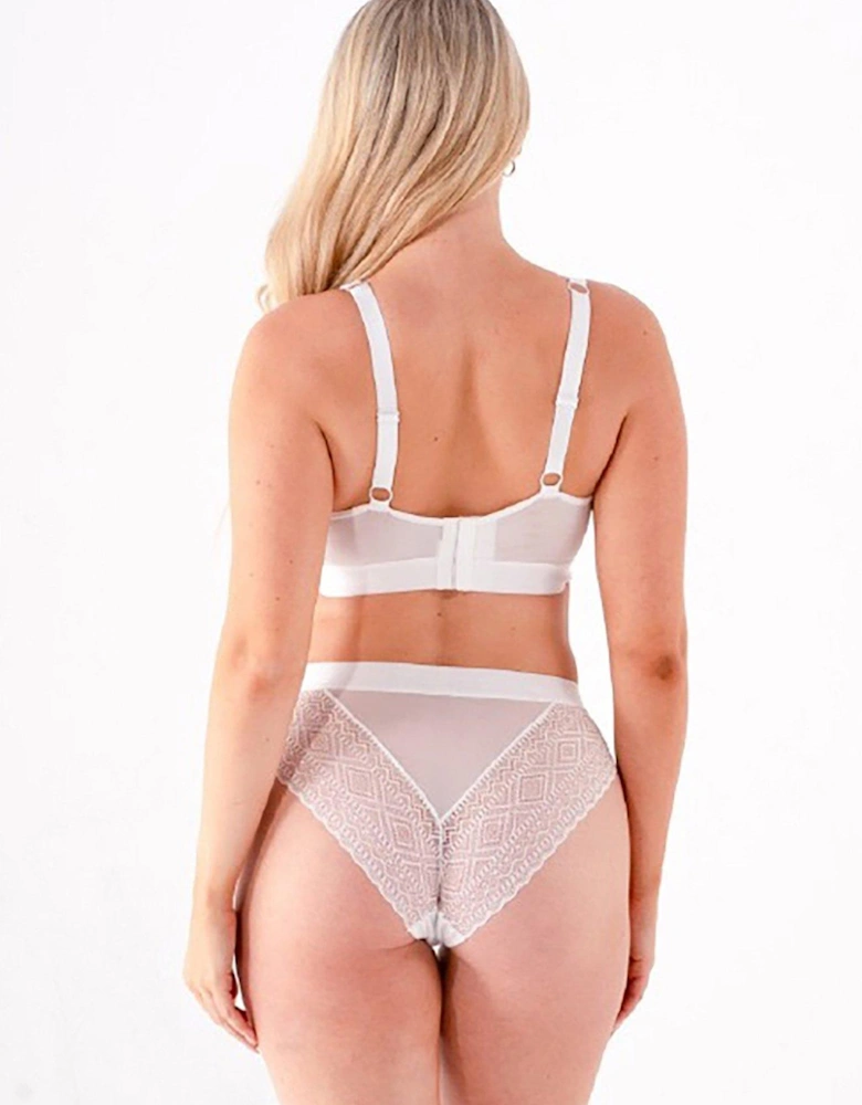 The Diamond Lace Fuller Cup Bra - White