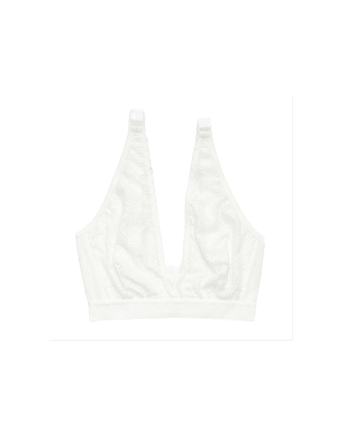 The Diamond Lace Fuller Cup Bra - White