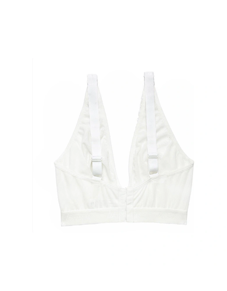 The Diamond Lace Fuller Cup Bra - White