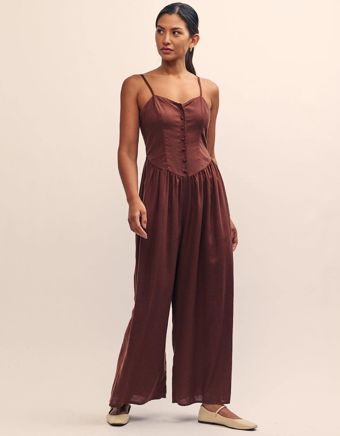 Tricia Jumpsuit - Brown