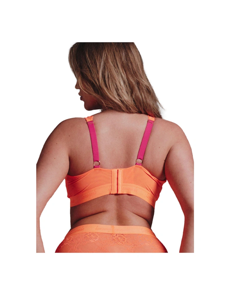 Lace Fuller Cup Bra - Neon Orange