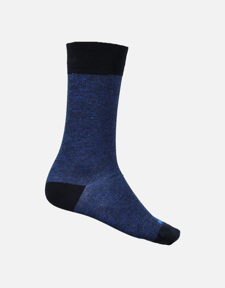 2-Pack Yarn-Effect Socks, Navy