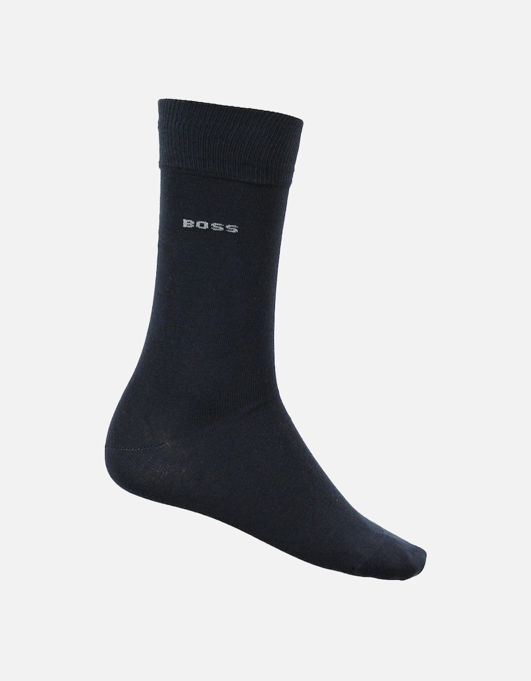 2-Pack Mixed Pattern Socks, Black/Navy