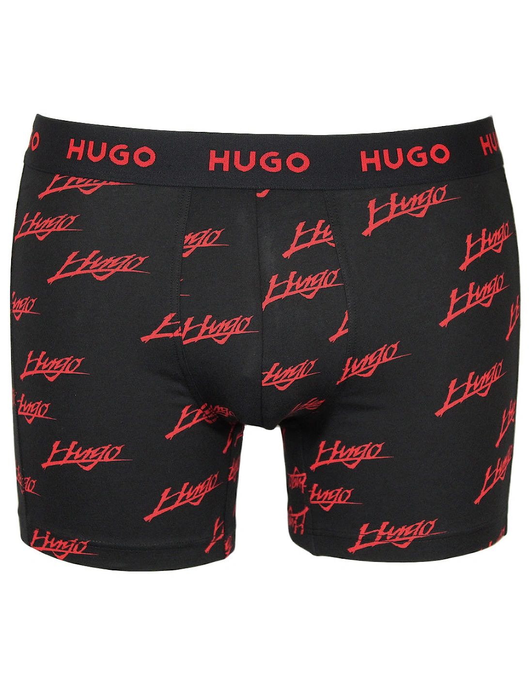 3-Pack Logo Print & Solid Boxer Briefs, Black/Khaki