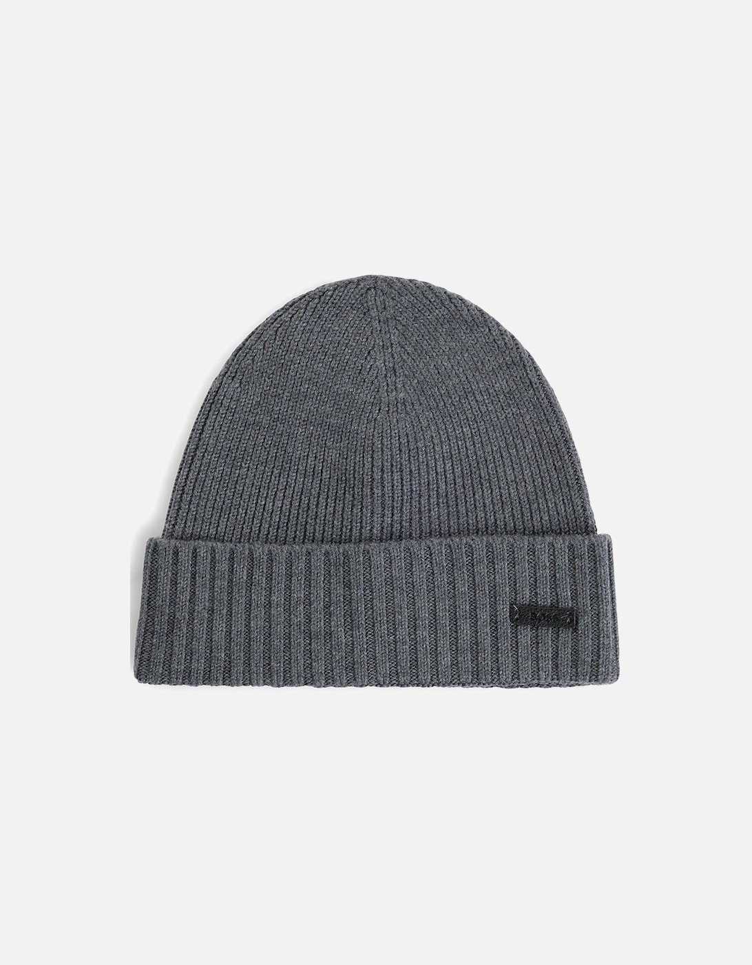 Wool Beanie hat, Medium Grey, 3 of 2