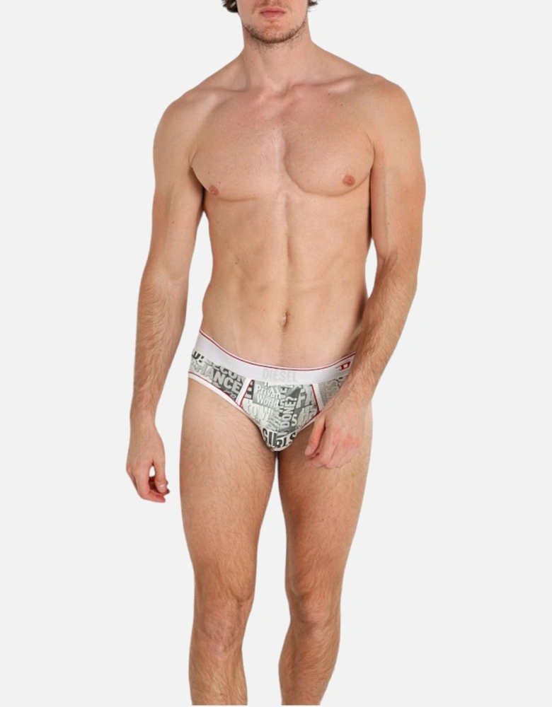 UMBR-ANDRE Mens Briefs Newspaper Print