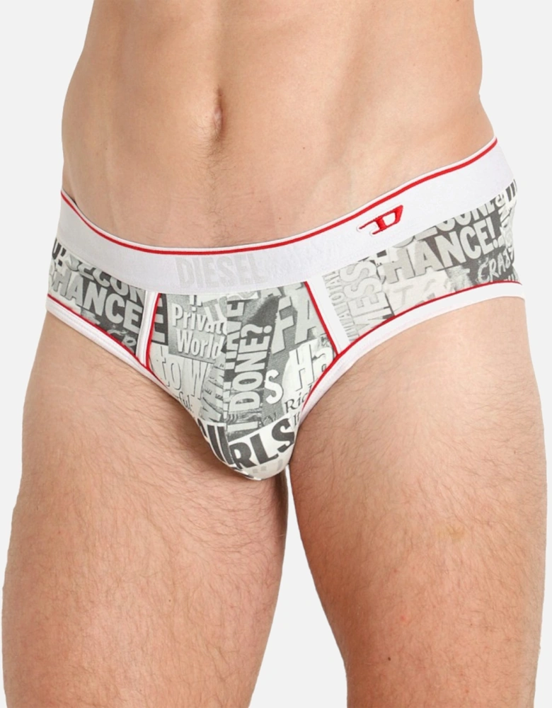 UMBR-ANDRE Mens Briefs Newspaper Print