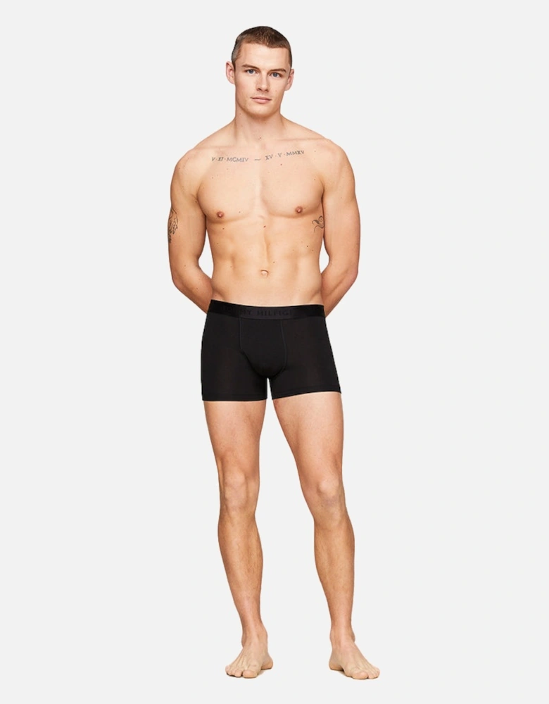 3-Pack Everyday Luxe Boxer Trunks, Black