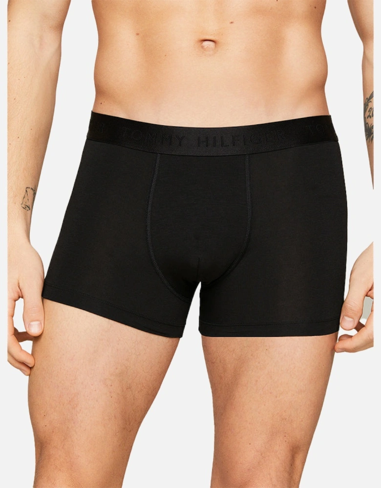 3-Pack Everyday Luxe Boxer Trunks, Black