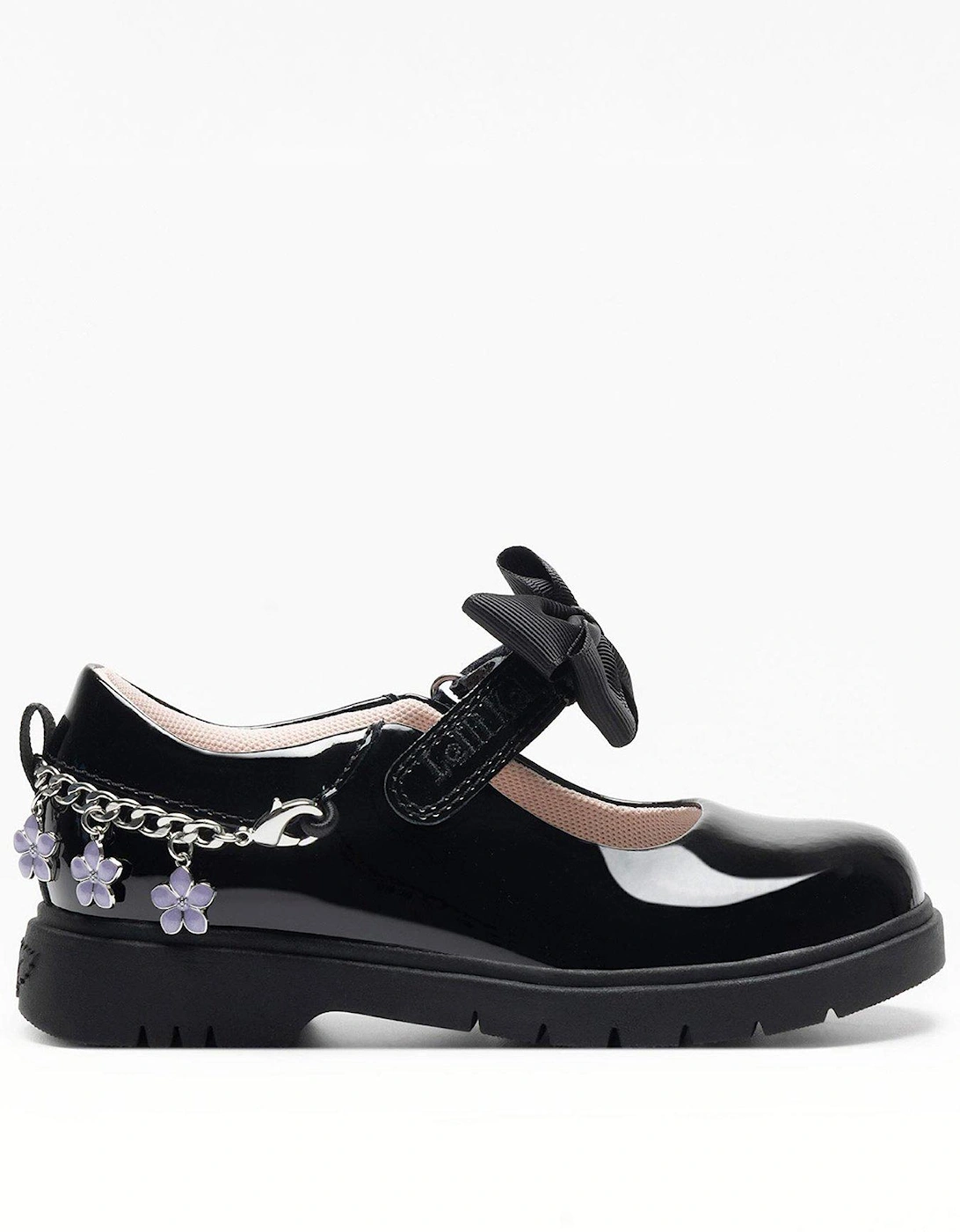 Anastasia Bracelet Chunky Sole Mary Jane School Shoe - Black, 4 of 3