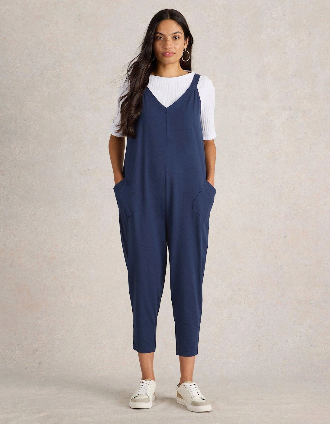 Selina Jersey Jumpsuit - Navy, 7 of 6