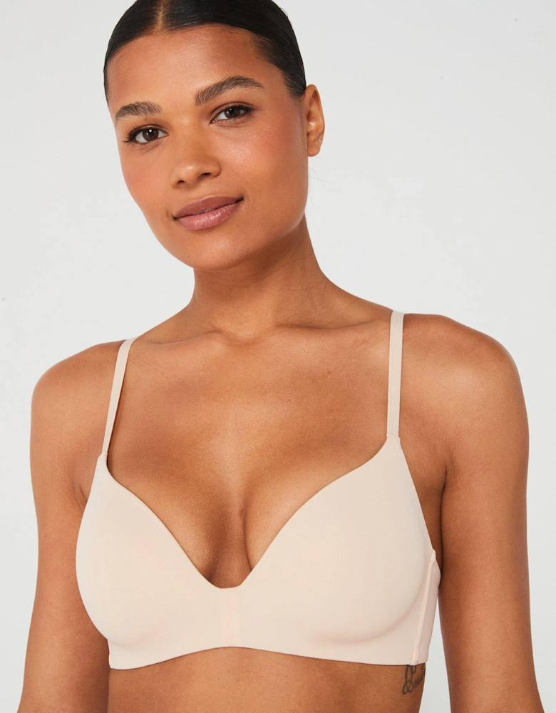 Light Padded Wireless Bra - Beige