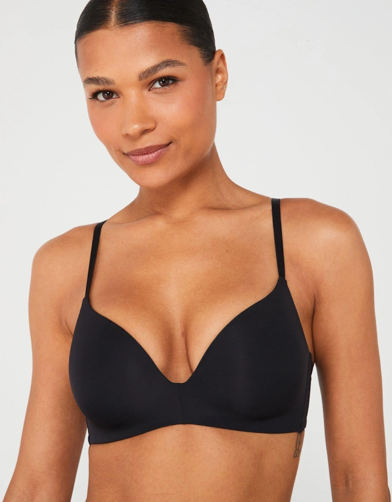 Light Padded Wireless Bra - Black