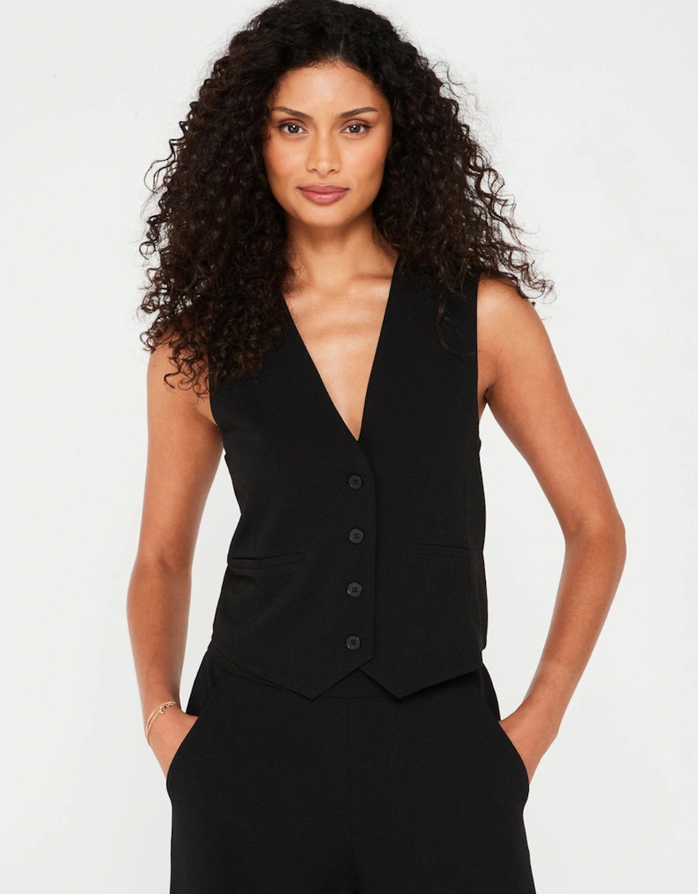 Tailored Waistcoat - Black