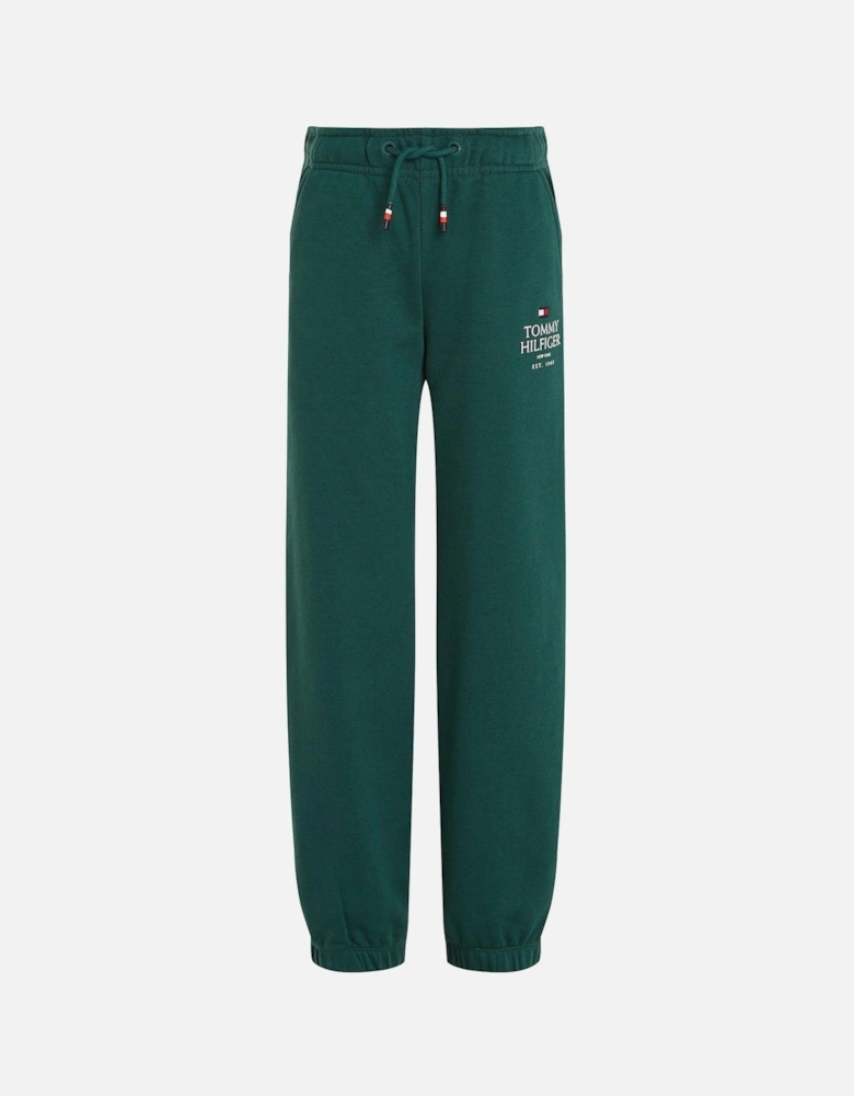 Boys Th Logo Puff Print Sweatpants - Green