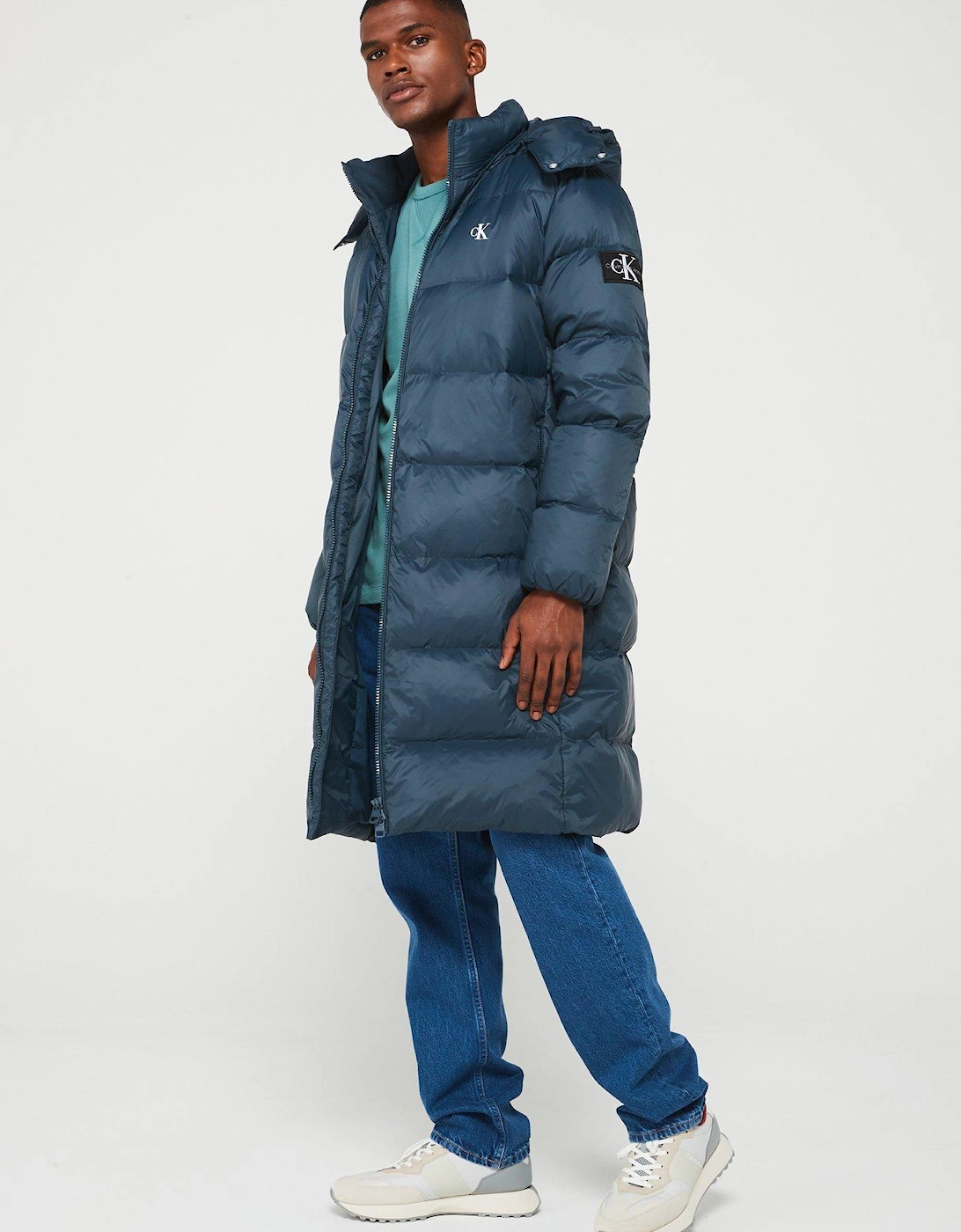 Essentials Down Longline Parka - Navy, 5 of 4