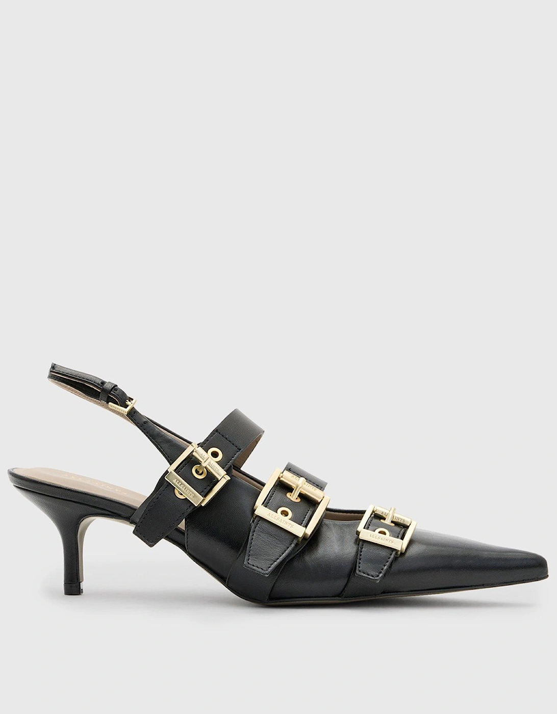 Grace Buckle Heels - Black, 6 of 5