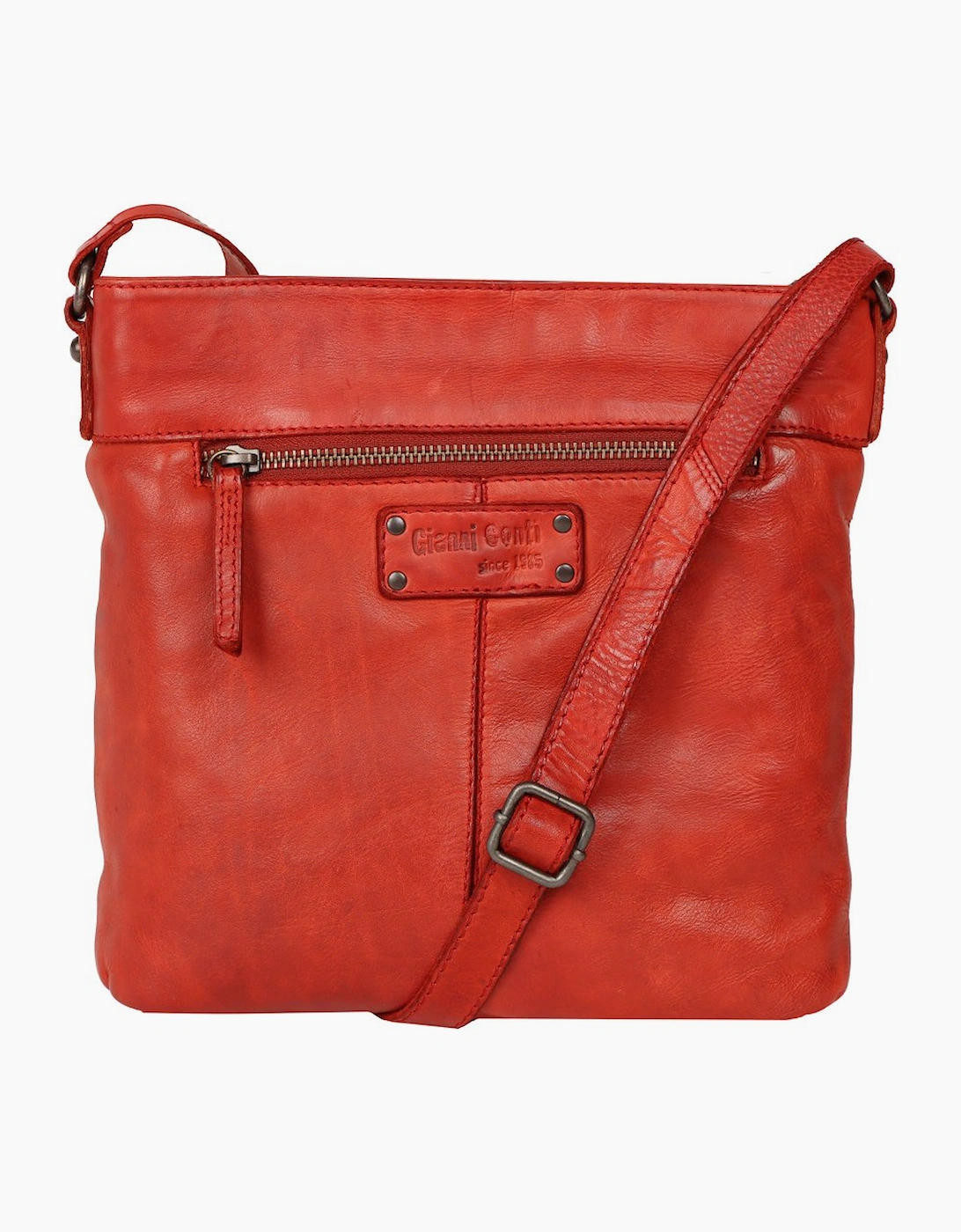 Gianni Conti Women's Lucca Womens Messenger Handbag - Red - Size: ONE size