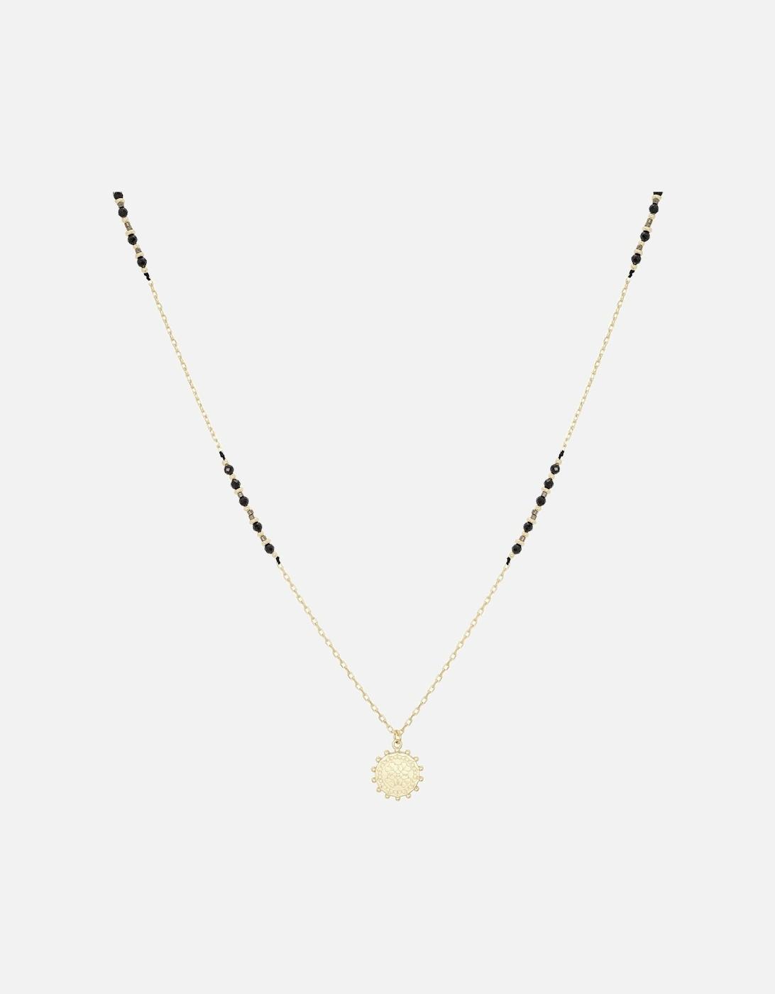 Flora Black Spinel Gemstone Pendant Necklace, 3 of 2