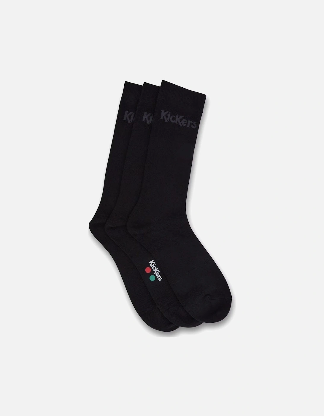 3 Pack Black Socks, 6 of 5