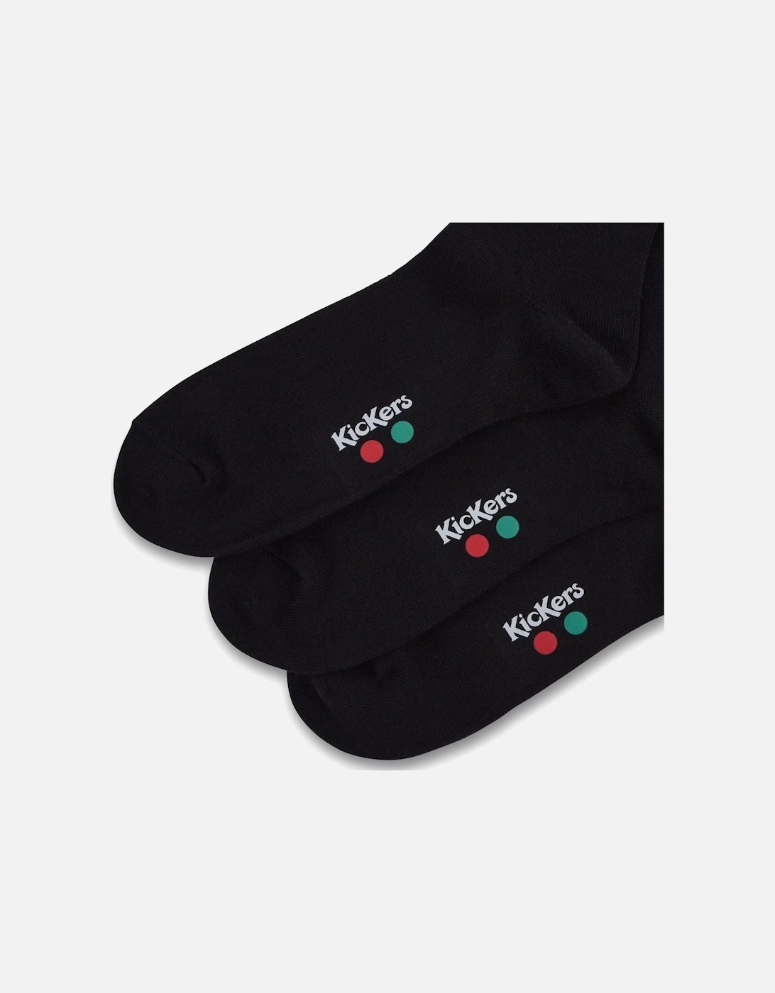 3 Pack Black Socks