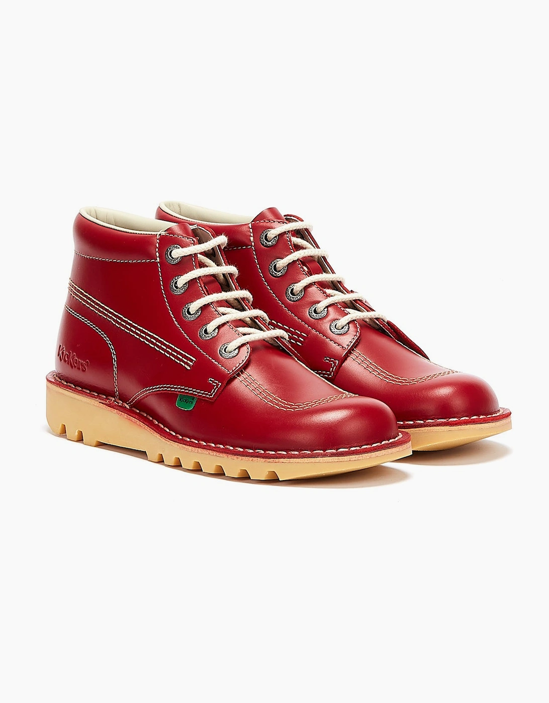 Kickers Men's Kickers Kick Hi Men's Red Leather Boots