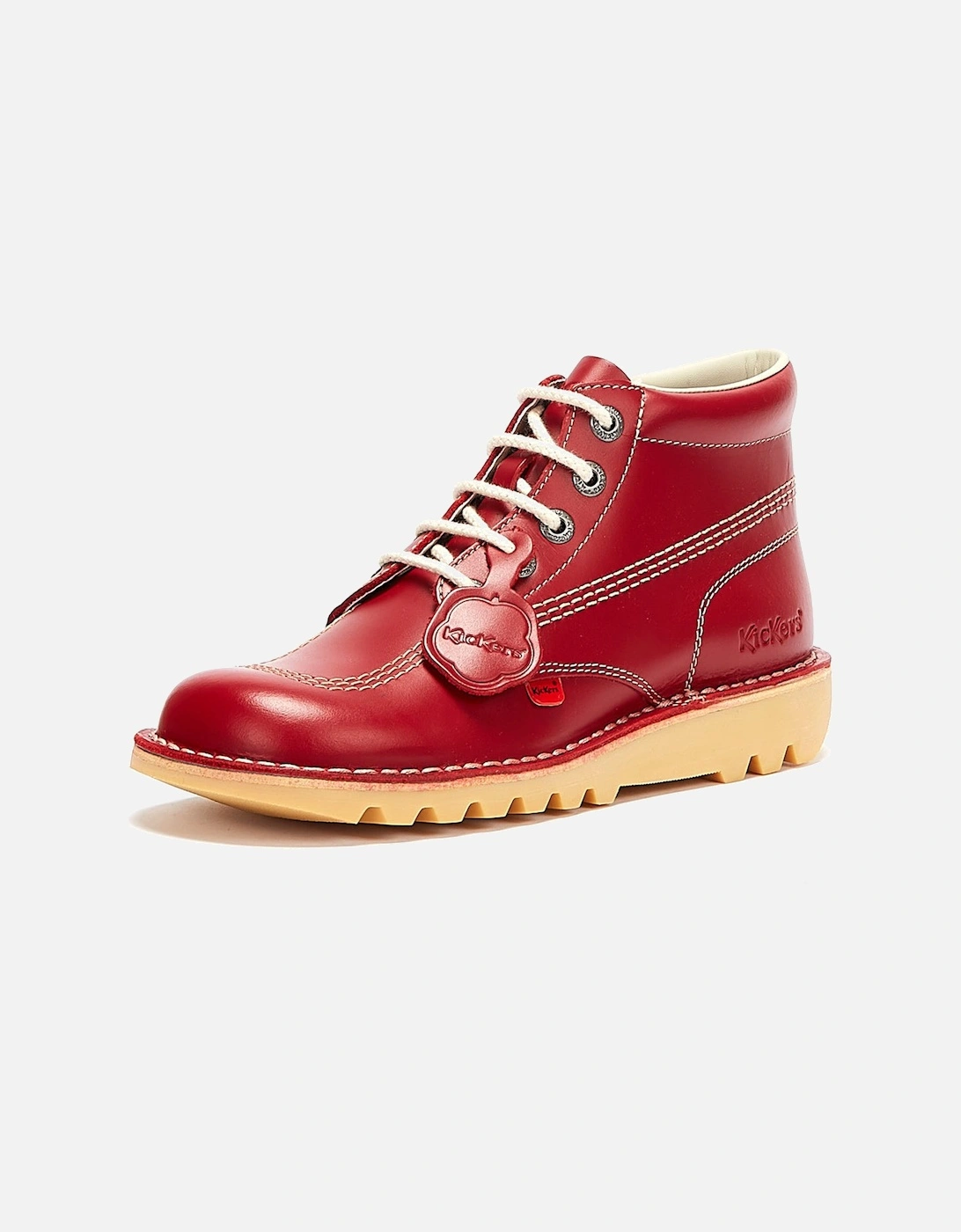 Kick Hi Mens Red Leather Boots