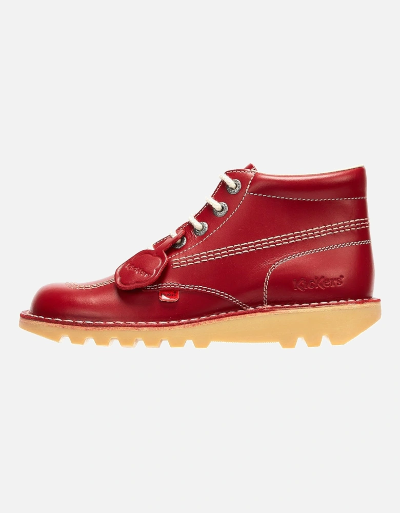 Kick Hi Mens Red Leather Boots