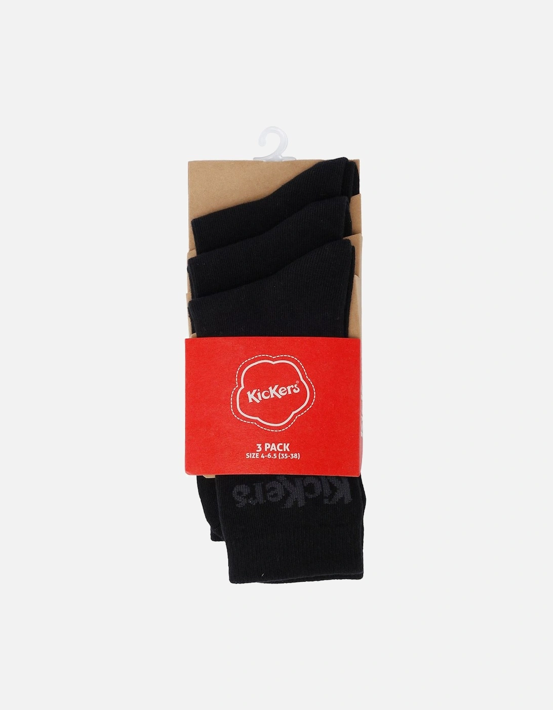 3 Pack Black Socks