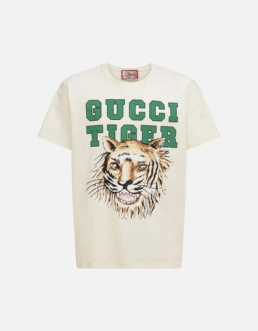 Tiger Design Regular Fit White T-Shirt, 3 of 2