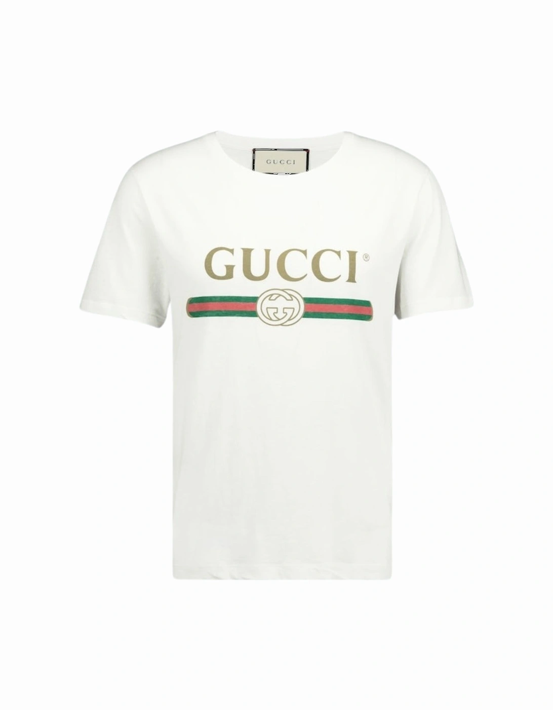 Washed Logo Slim Fit White T-Shirt, 2 of 1