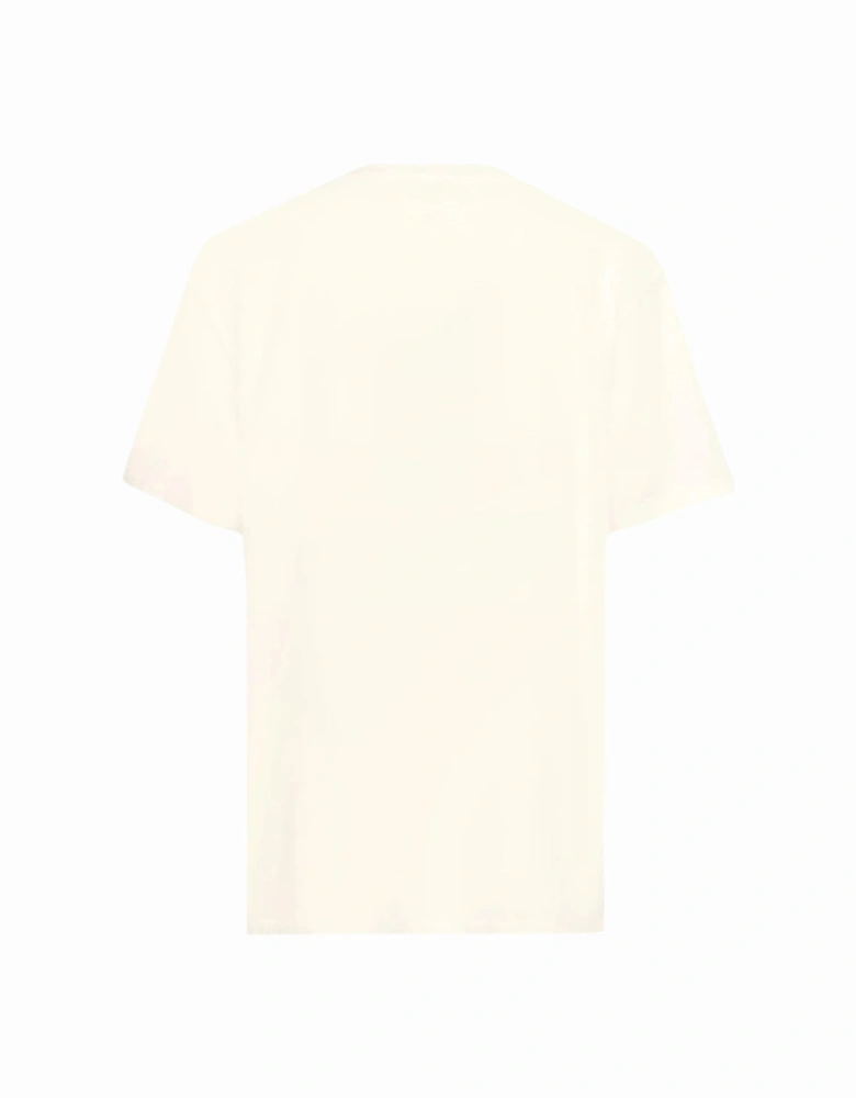 Blade Logo Oversized Fit White T-Shirt