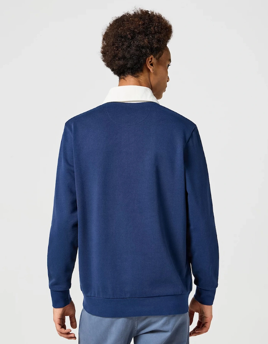 Men's Polo Sweatshirt Navy