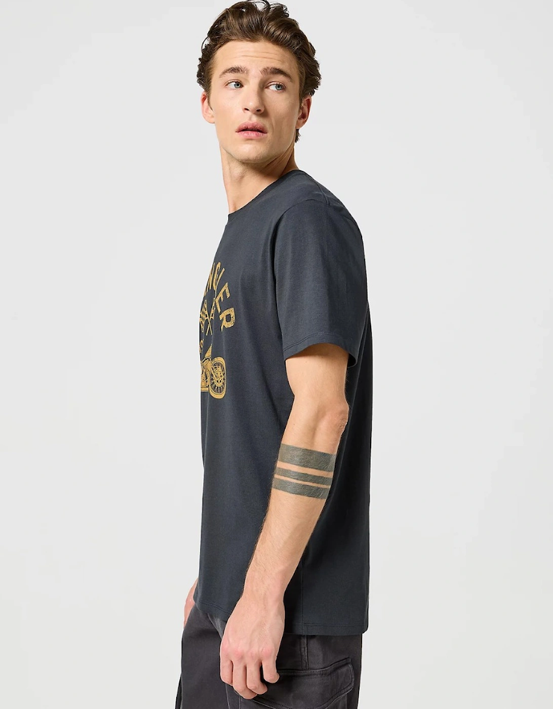 Men's Americana Tee Faded Black