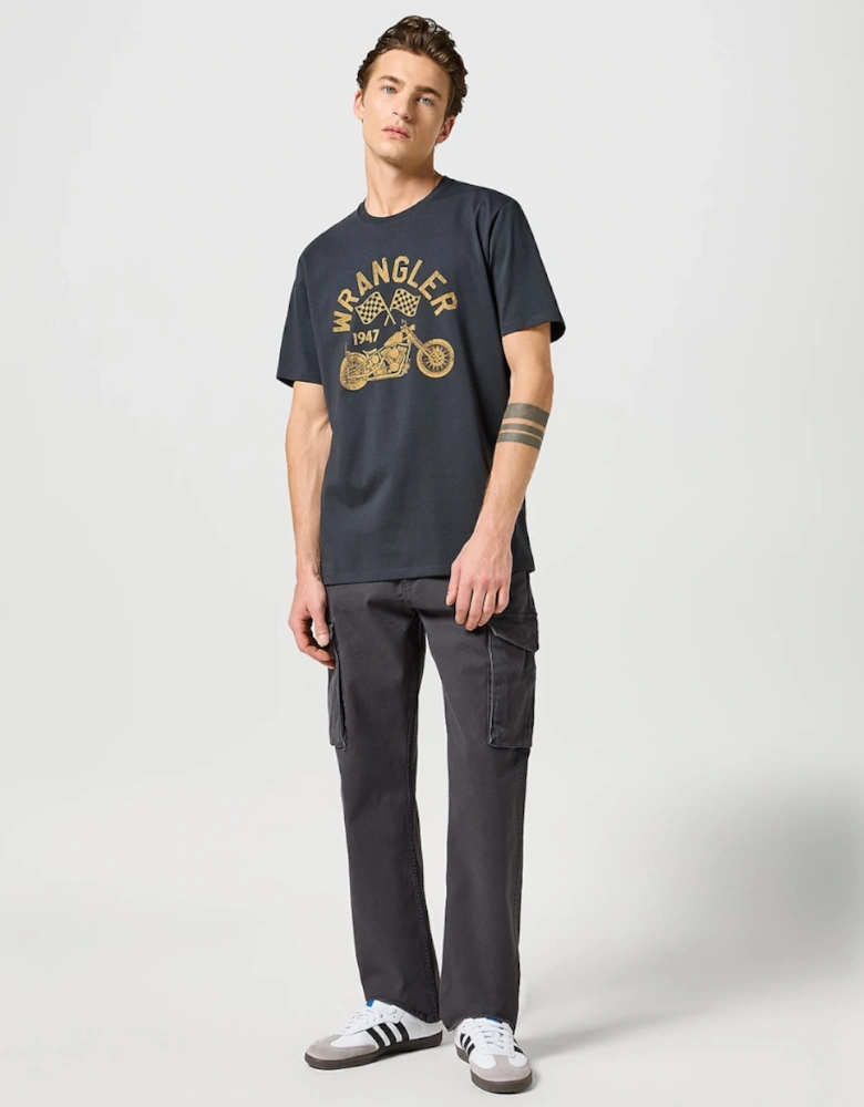 Men's Americana Tee Faded Black