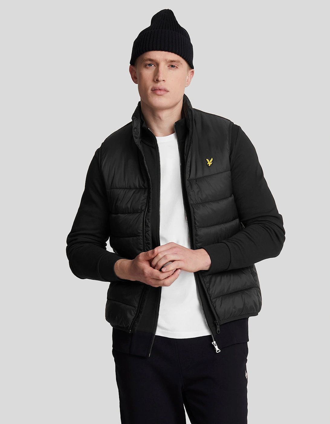 Lyle And Scott Men's Black Wadded Gilet - : Regular/36 S