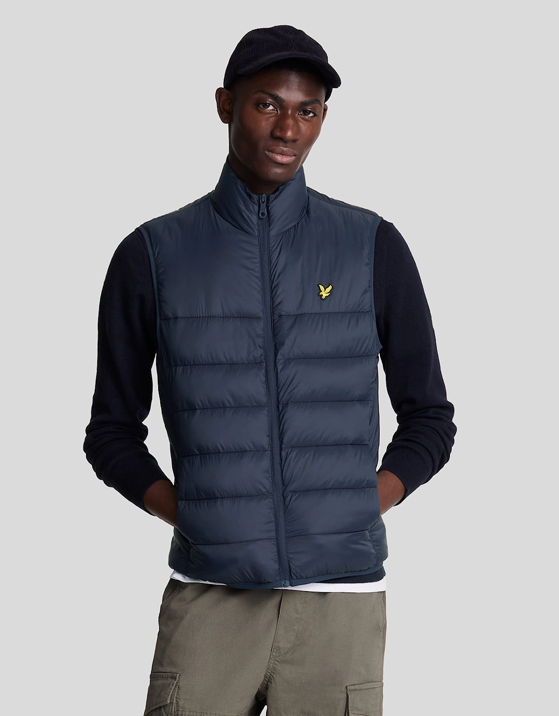 Lyle And Scott Men's Navy Wadded Gilet - : 44/Regular Xxl