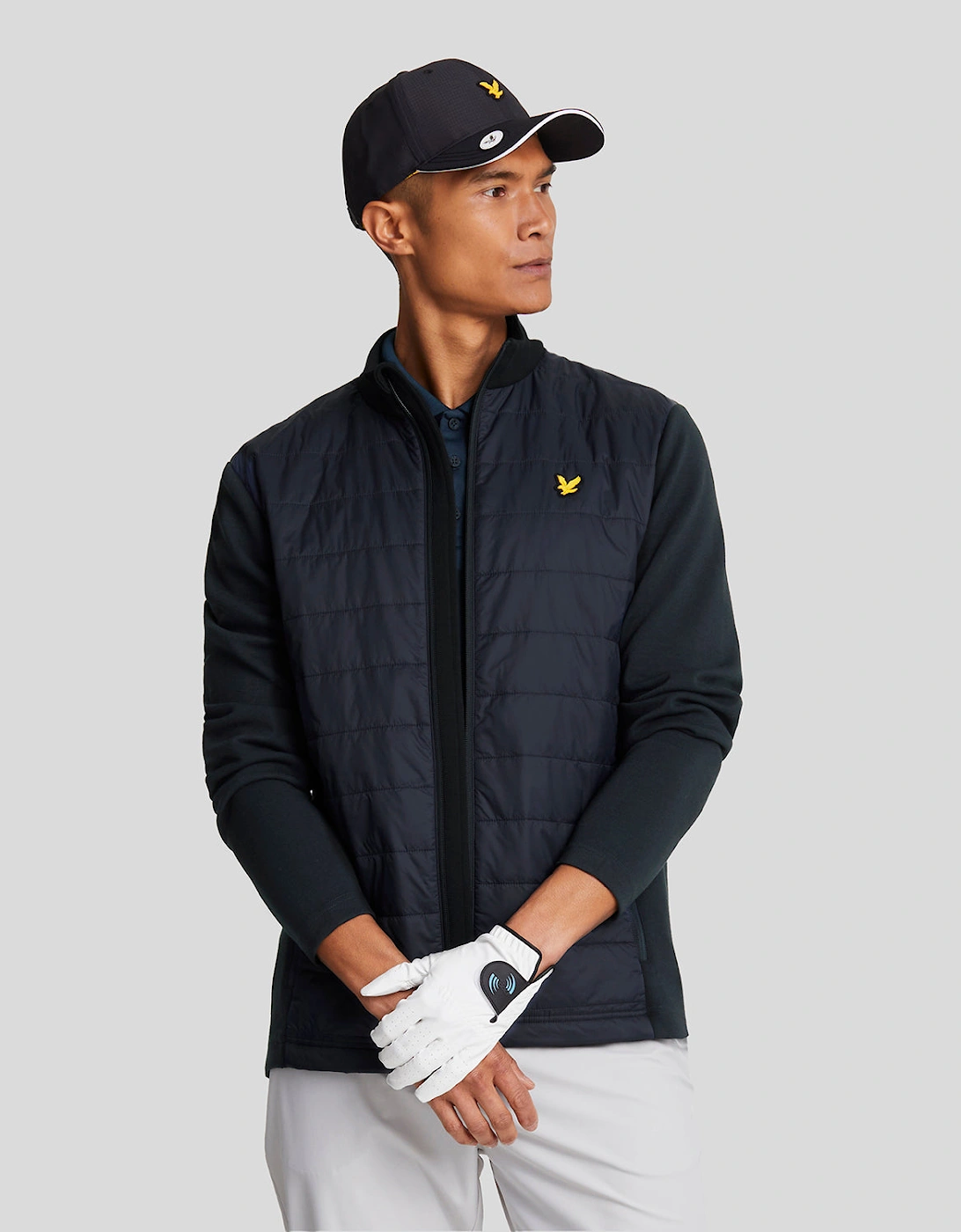 Baffle Quilted Golf Full Zip Jacket, 6 of 5