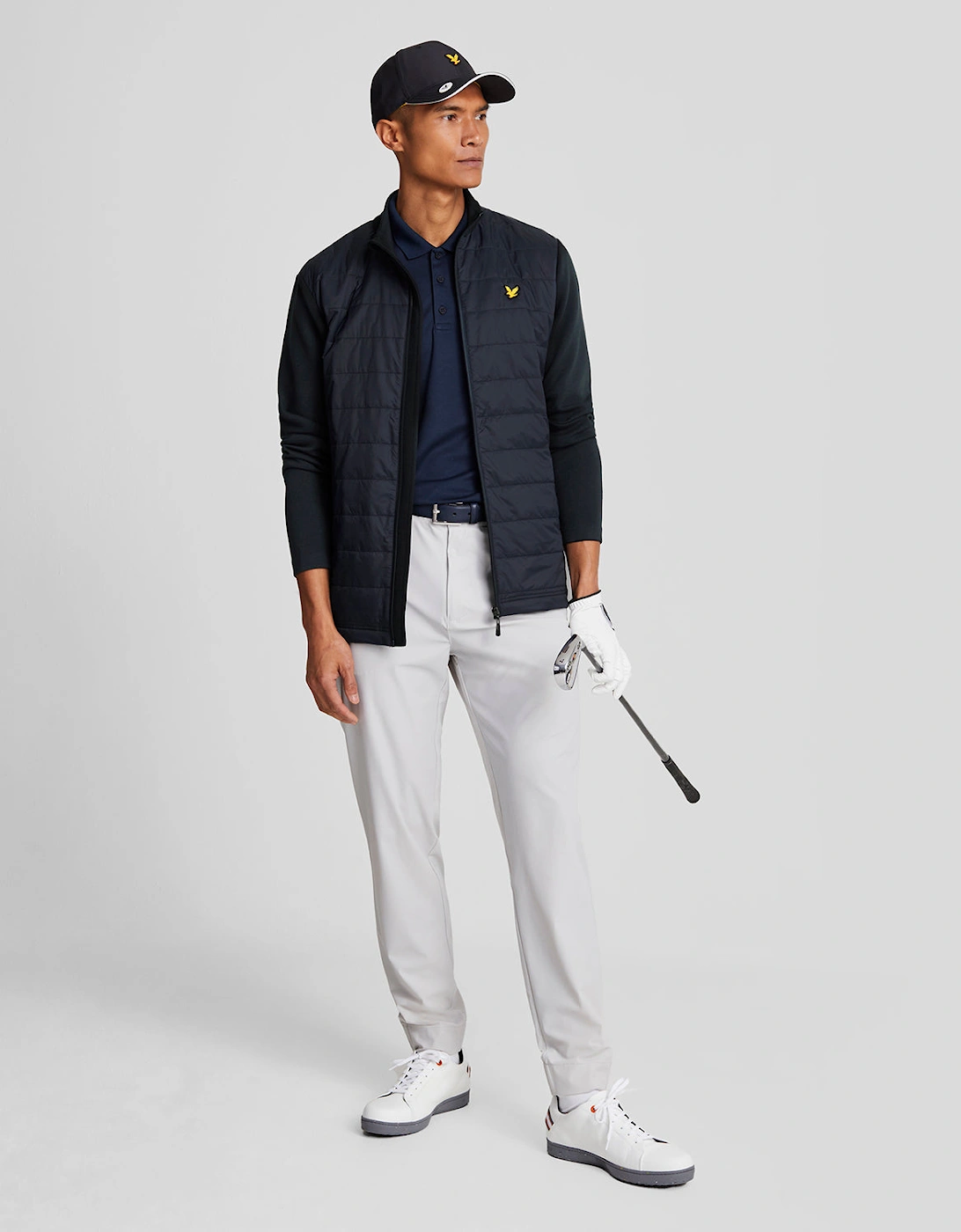 Baffle Quilted Golf Full Zip Jacket