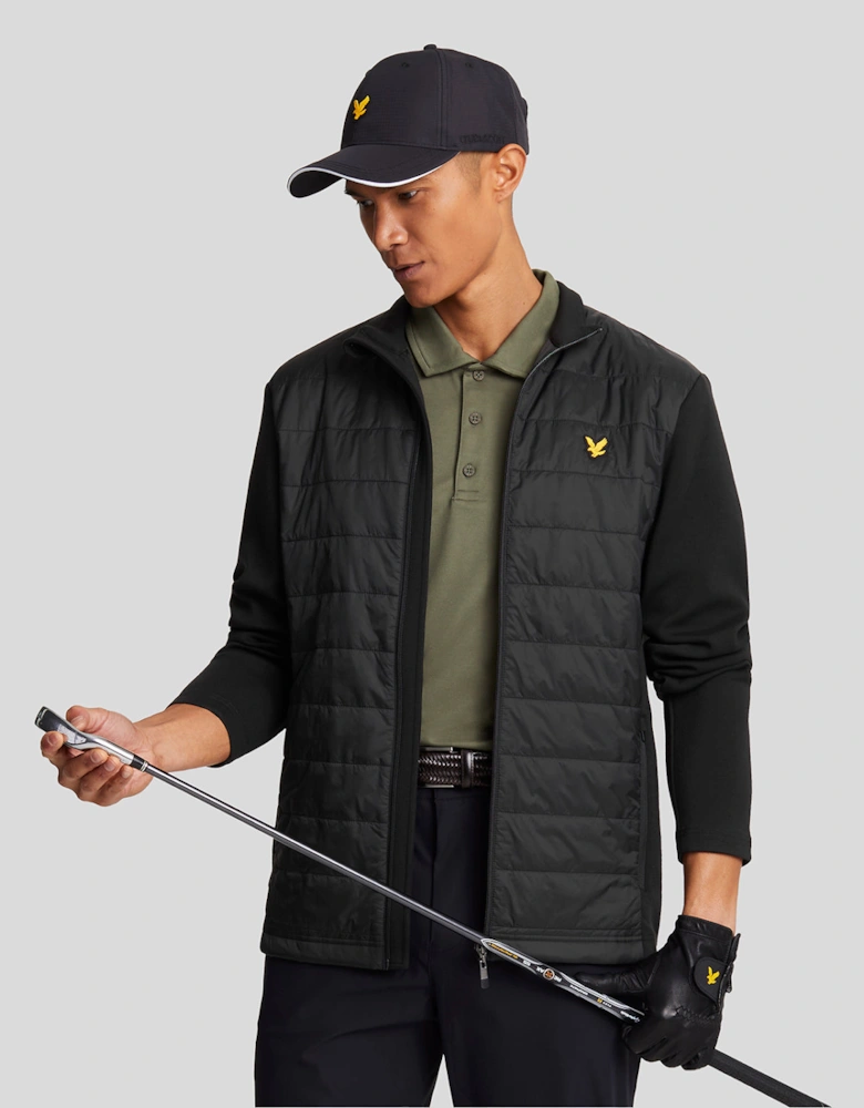 Baffle Quilted Golf Full Zip Jacket