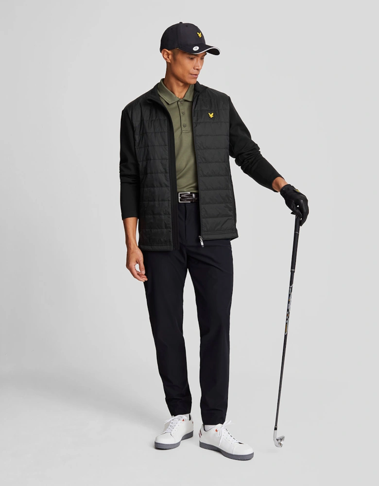 Baffle Quilted Golf Full Zip Jacket