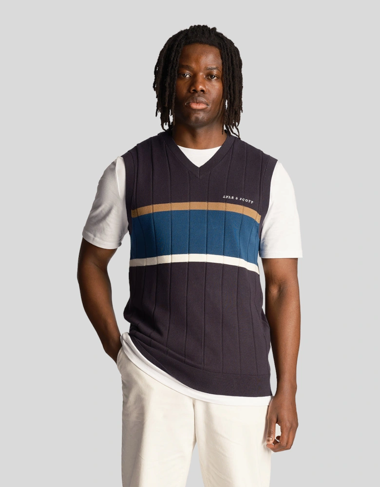 Volley Stripe Knitted Vest